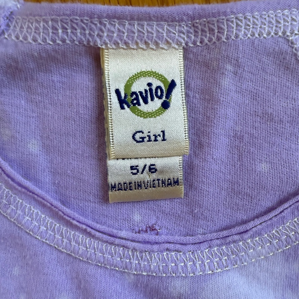 Frozen 2 Girls Purple Long Sleeve Shirt with patches by Kavio / Denny’s Sz 5-6 - Picture 8 of 14